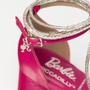 Imagem de Sapato Piccadilly Collab Barbie Rosa Tecido Gloss Strass 754009-1