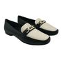 Imagem de Sapato Piccadilly Mocassim Preto com Off White 250230