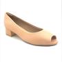 Imagem de Sapato Piccadilly Peep Toe Salto Baixo Rose 114046