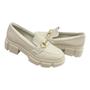 Imagem de Sapato Quiz 641747-25 Mocassim Oxford Casual Salto Tratorado Feminino