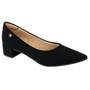 Imagem de Sapato Santinelli Scarpin Salto Bloco 1474-001 Nobuck Preto