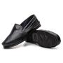 Imagem de Sapato Sapatilha Masculina Mocassim Antistress Casual Couro Liso Preto