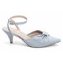 Imagem de Sapato Scarpin Feminino Azul Salto Fino 6cm 690C