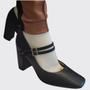 Imagem de Sapato Scarpin Feminino Bico Reto Salto Grosso Vizzano 1428.102.7286