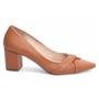 Imagem de Sapato Scarpin Feminino Caramelo Salto Grosso Baixo 684B