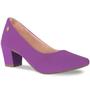 Imagem de Sapato Scarpin Feminino Confort Nobuck Salto Baixo A2.14