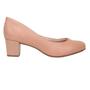 Imagem de Sapato Scarpin Feminino Nude Beira Rio Conforto Salto Grosso 4777.409