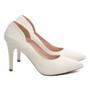 Imagem de Sapato Scarpin Feminino Off White Salto Fino 10cm 1625-70B