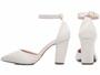 Imagem de Sapato Scarpin Feminino Off White Salto Grosso 8,5 2025-40B