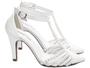 Imagem de Sapato Scarpin Noiva Salto Alto Fino Stiletto Pérola 9cm Branco Torricella