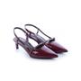 Imagem de Sapato Scarpin Slingback Salto Baixo Keila Bordô