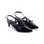 Imagem de Sapato Scarpin Slingback Salto Baixo Luma Preto