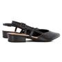 Imagem de Sapato Scarpin Slingback Usaflex Feminino Couro Preto