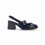 Imagem de Sapato Slingback Cassiana Salto Médio Navy