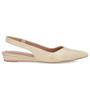 Imagem de Sapato Slingback Salto Baixo Couro Usaflex Bico Fino AM0405