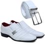 Imagem de Sapato Social masculino Branco estilo italiano numeração 37 ao 44