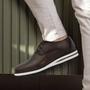 Imagem de Sapato Social Masculino Casual Esporte Fino Oxford Sapatênis Confortável Macio Amarrar Com Cadarço