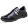 Imagem de Sapato Social Masculino Casual Preto Marrom Fivela Elegante Casual Trabalho