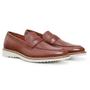 Imagem de Sapato Social Masculino Couro Oxford Elegante Brogue Casual