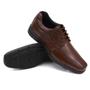 Imagem de Sapato Social Masculino De Couro Conforto Oxford Cadarço Macio Confortável Casual Premium Moderno