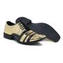 Imagem de Sapato Social Masculino Derby Com Cadarço Em Verniz Segmentado Bico Fino Cap Toe