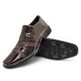 Imagem de Sapato Social Masculino Design Italiano Verniz Elegante Formal Gala Casamento Padrinho Conforto