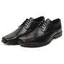 Imagem de Sapato Social Masculino Em Couro Italiano Confortável Bico Quadrado Macio Formal Elegante
