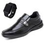 Imagem de Sapato social  Masculino Liso Casual confortável estilo Kit com Carteira e cinto- SL303