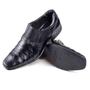 Imagem de Sapato Social Masculino Rafarillo Couro Estiloso Formal Fivela Decorativa Preto 79422