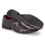 Imagem de Sapato Social Masculino Verniz Brilhante Sem Cadarço Com Bico Cap Toe Texturizado Formal