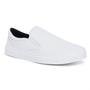 Imagem de Sapato Tênis Slip On Branco Iate Sapatênis Sem Cadarço Casual Enfermagem Calce Fácil Confortável