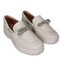 Imagem de Sapato Vizzano Loafer Feminino Mocassim 1422.103 Pelica Branco Off