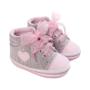 Imagem de Sapatos de Lona para Bebê Recém-nascido - Antiderrapantes com Laço e Sola Macia