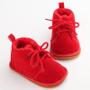Imagem de Sapatos De Princesa Com Laço Vermelho Para Bebês Meninas Antiderrapantes Sola Macia Primavera Outono