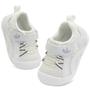 Imagem de Sapatos FEETCITY Baby First Walking de bico largo brancos de 6 a 12 meses