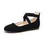 Imagem de Sapatos FLYFUPPY Mary Jane Ballet Flats pretos para meninas