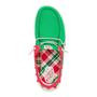 Imagem de Sapatos Hey Dude Wendy Holiday Elf Femininos - Verdes/Vermelhos - Tamanho 7M