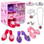 Imagem de Sapatos Princess Dress Up Dress Up America com tiaras e joias