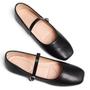 Imagem de Sapatos TN TANGNEST Mary Jane Ballet Flats femininos de couro preto