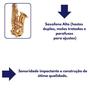 Imagem de Saxofone Alto em Mib laqueado Dourado c/ estojo Dominante 16460