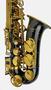 Imagem de Saxofone Alto Mib Preto Com Chaves Douradas HALK