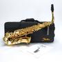 Imagem de Saxofone Alto Shelter SGFT6430L Laqueado Dourado Com Bag