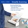 Imagem de Scanner de mesa Brother ADS-1300 Compact 30ppm com velocidade