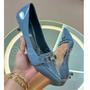 Imagem de Scarpin com fivela prata e strass