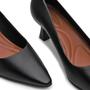 Imagem de Scarpin Couro Bottero Salto Baixo Fosco Feminino - Preto