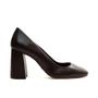 Imagem de Scarpin Couro Preto Salto Alto Bloco Cecconello 2441011-1