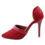 Imagem de Scarpin Dravanna Salto Alto Fino Chic Vermelho