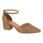 Imagem de Scarpin Feminina Vizzano 1220.317 Confortavel Casual Sapato Salto Grosso Bico Fino 