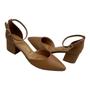 Imagem de Scarpin Feminina Vizzano 1220.317 Confortavel Casual Sapato Salto Grosso Bico Fino 