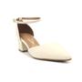 Imagem de Scarpin Feminina Vizzano 1220.317 Confortavel Casual Sapato Salto Grosso Bico Fino 